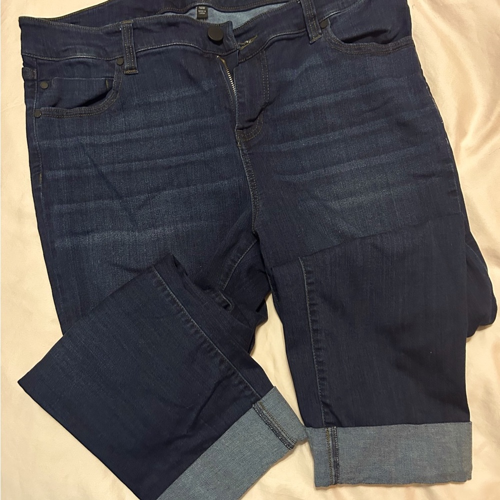 Liverpool Blue Straight Jeans Classic Denim